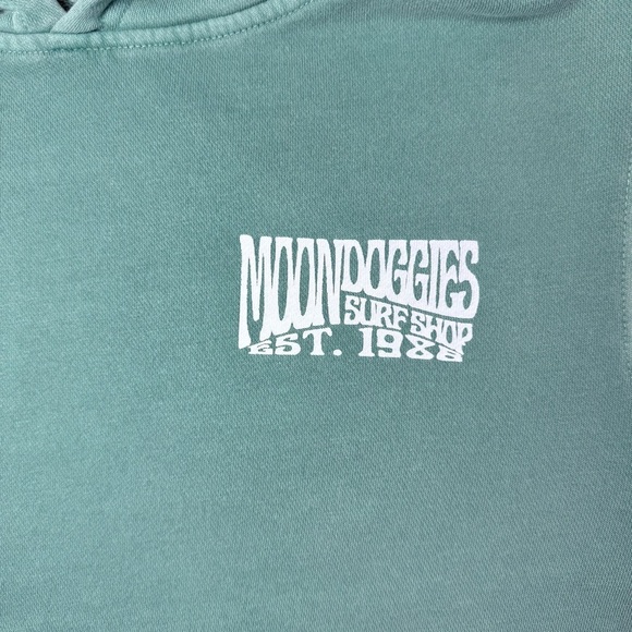 Moondoggies Beach Club Unisex Kids Basic Groove Pigment Dyed Hoodie Size M 8-10 - Picture 2 of 11